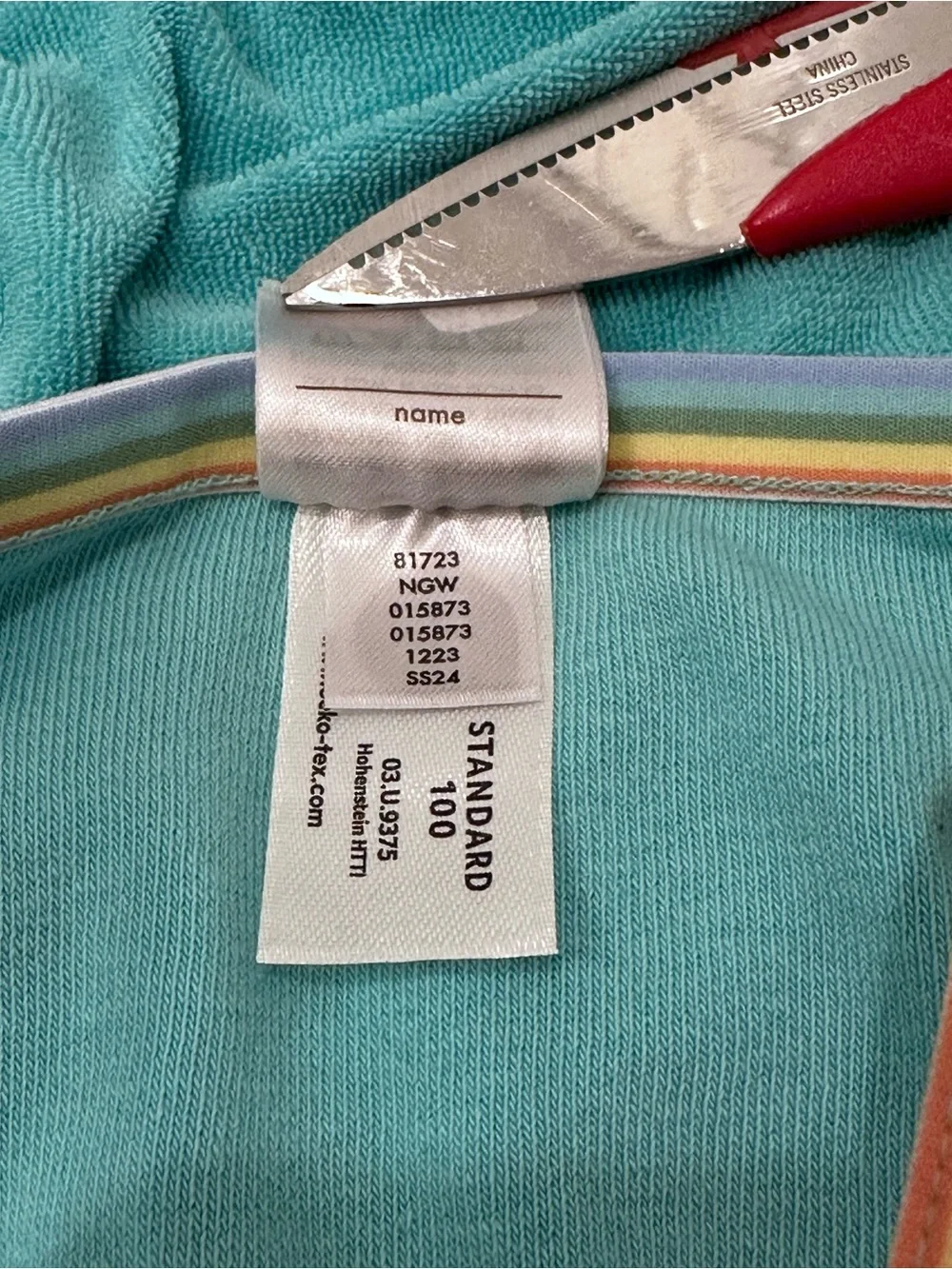 Hanna Andersson Loop Terry Beach Dress with Pockets, Size 3T, Tidepool